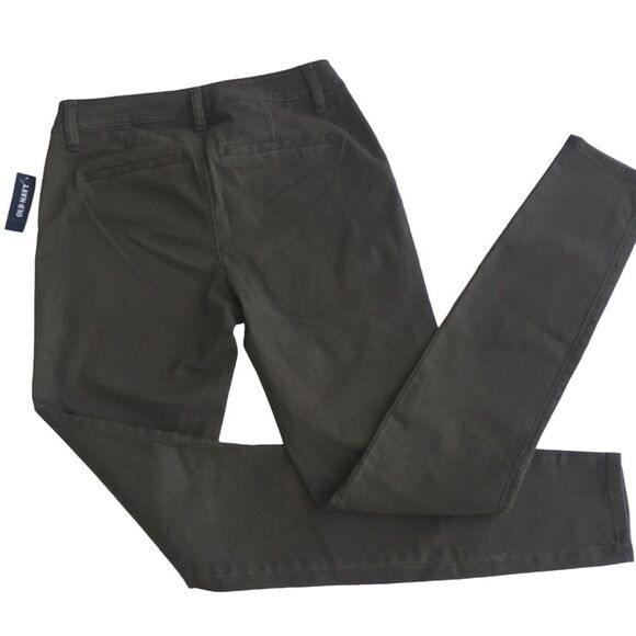 Old Navy Army Green Moto Jeans Pants - Picture 4 of 12